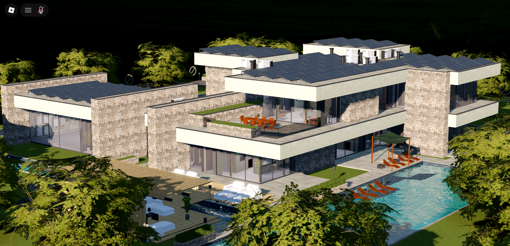Modern Luxury Stone Mansion Villa #17