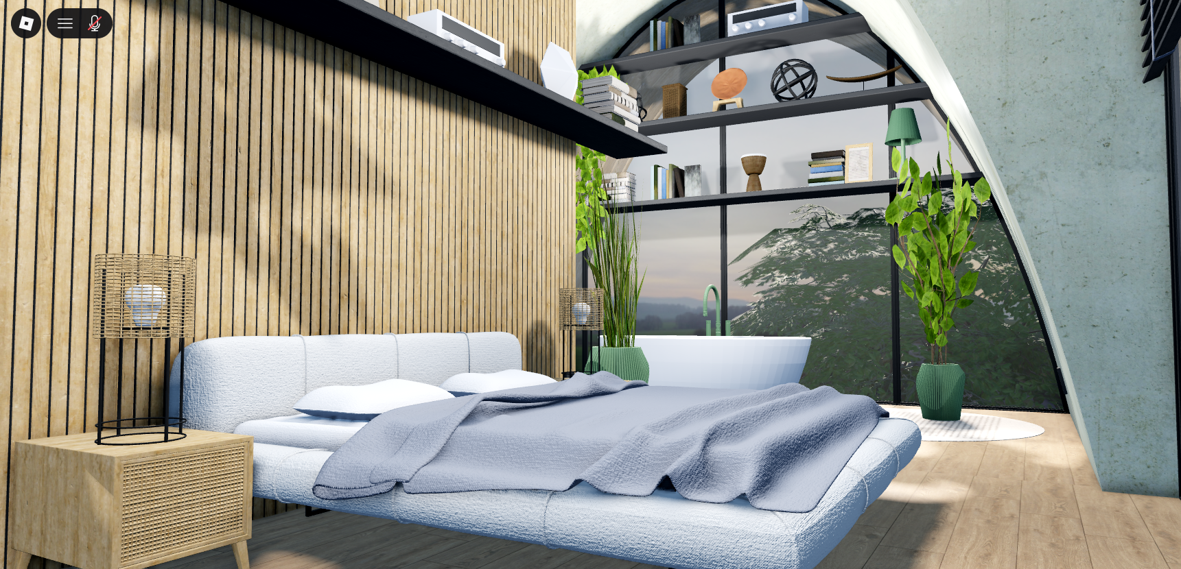 Luxury Modern Curved Mansion #16