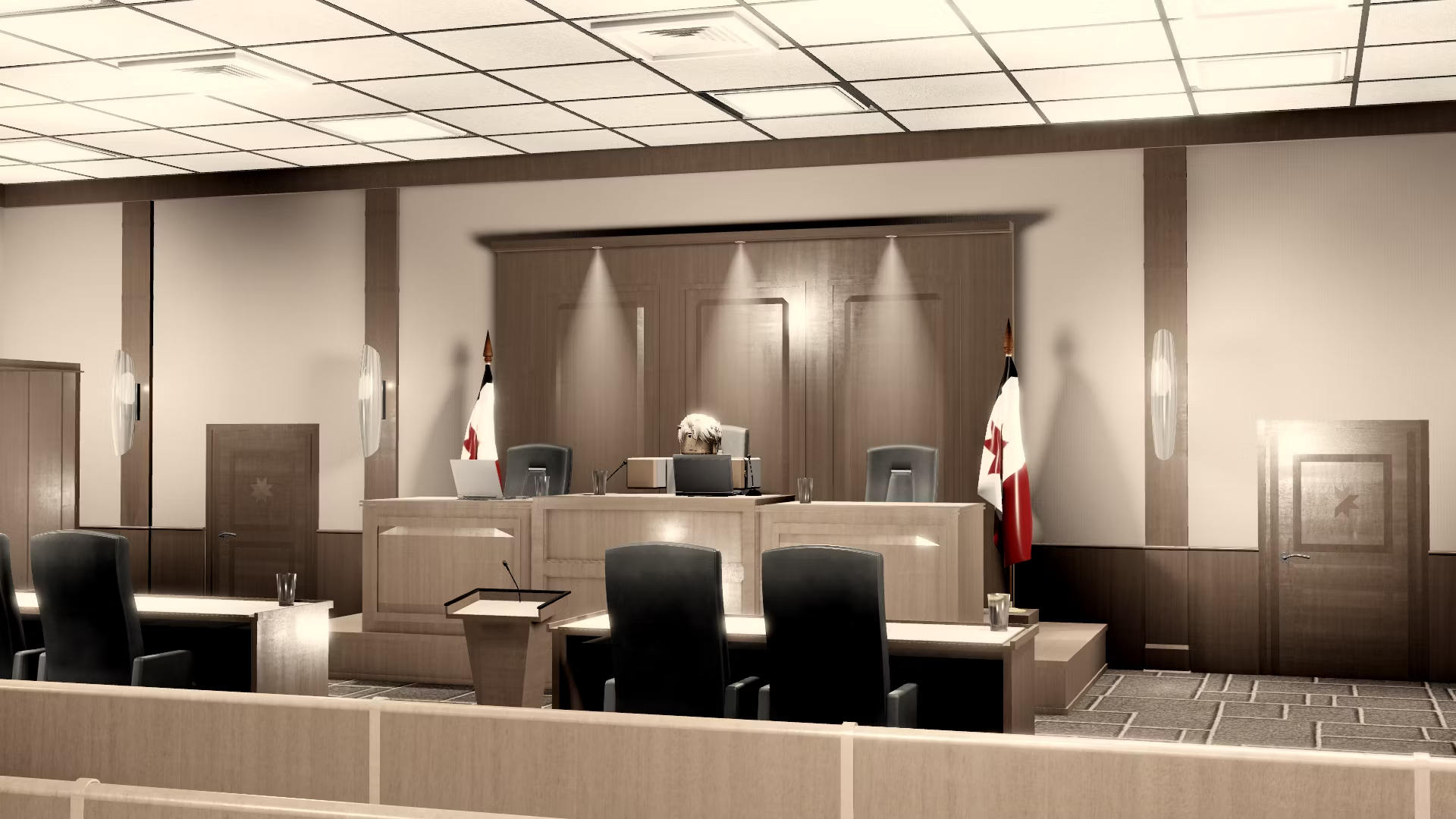 Generic Realistic Trial Courtroom #3