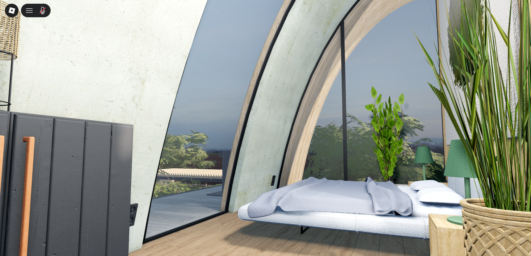 Luxury Modern Curved Mansion #14