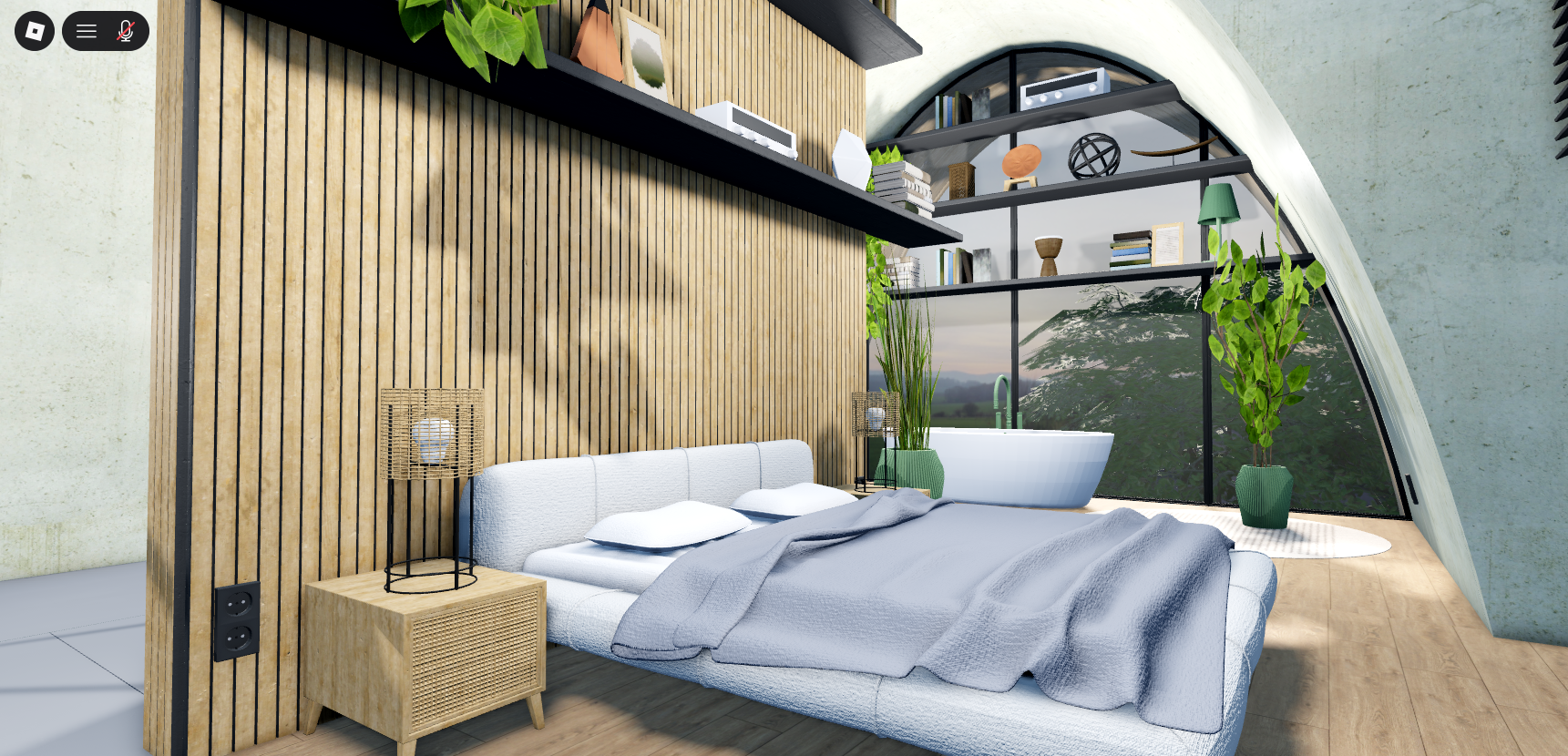 Luxury Modern Curved Mansion #12