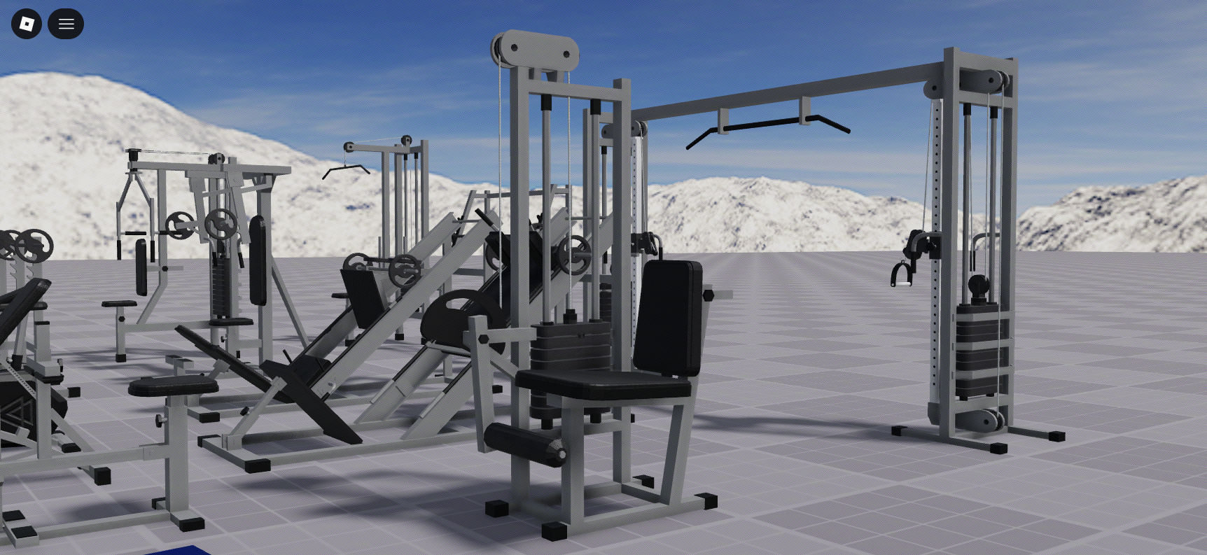 PBR Gym Equipment 3D Asset Pack #6