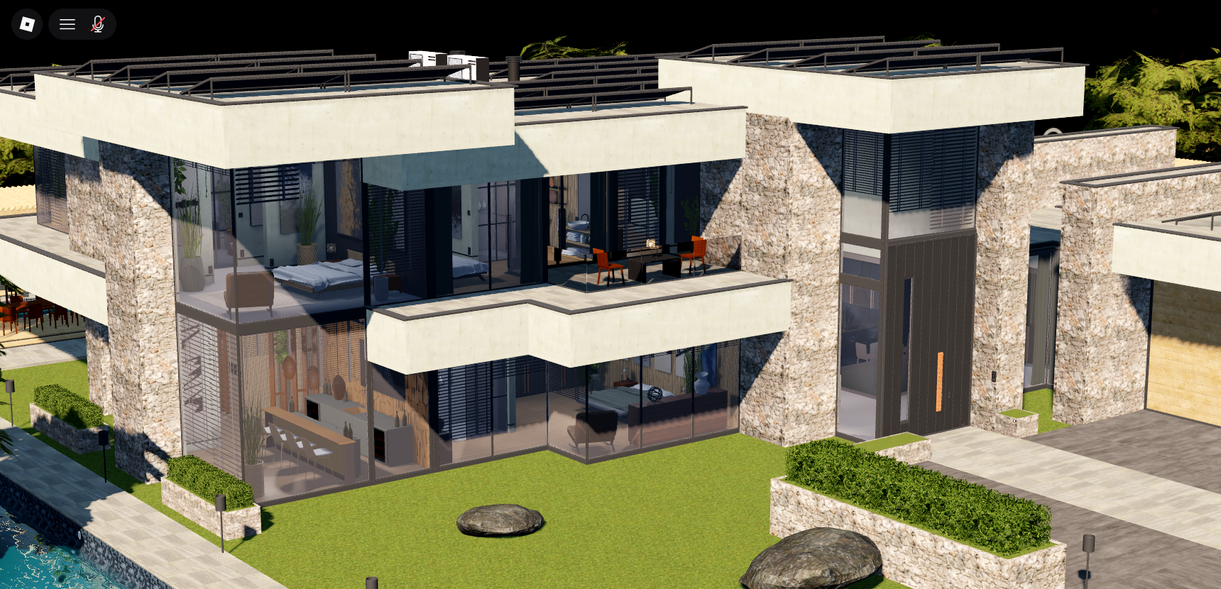 Modern Luxury Stone Mansion Villa #3