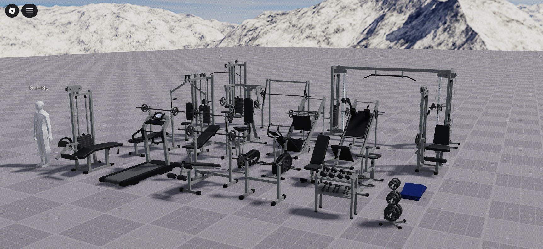 PBR Gym Equipment 3D Asset Pack #2