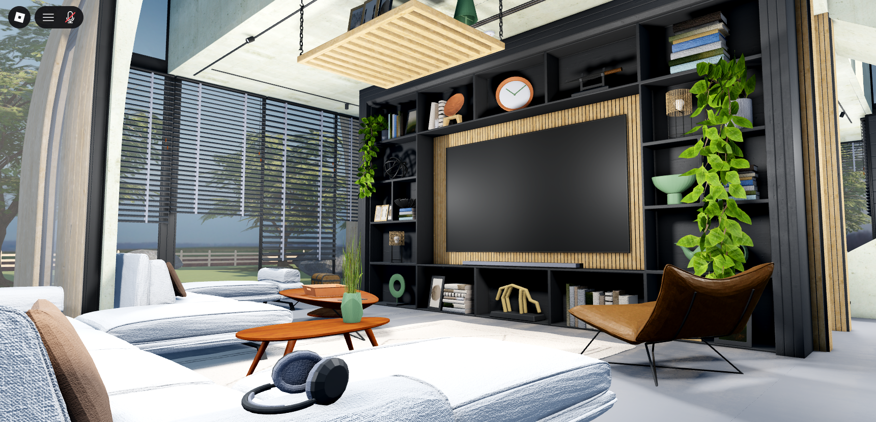 Luxury Modern Curved Mansion #9