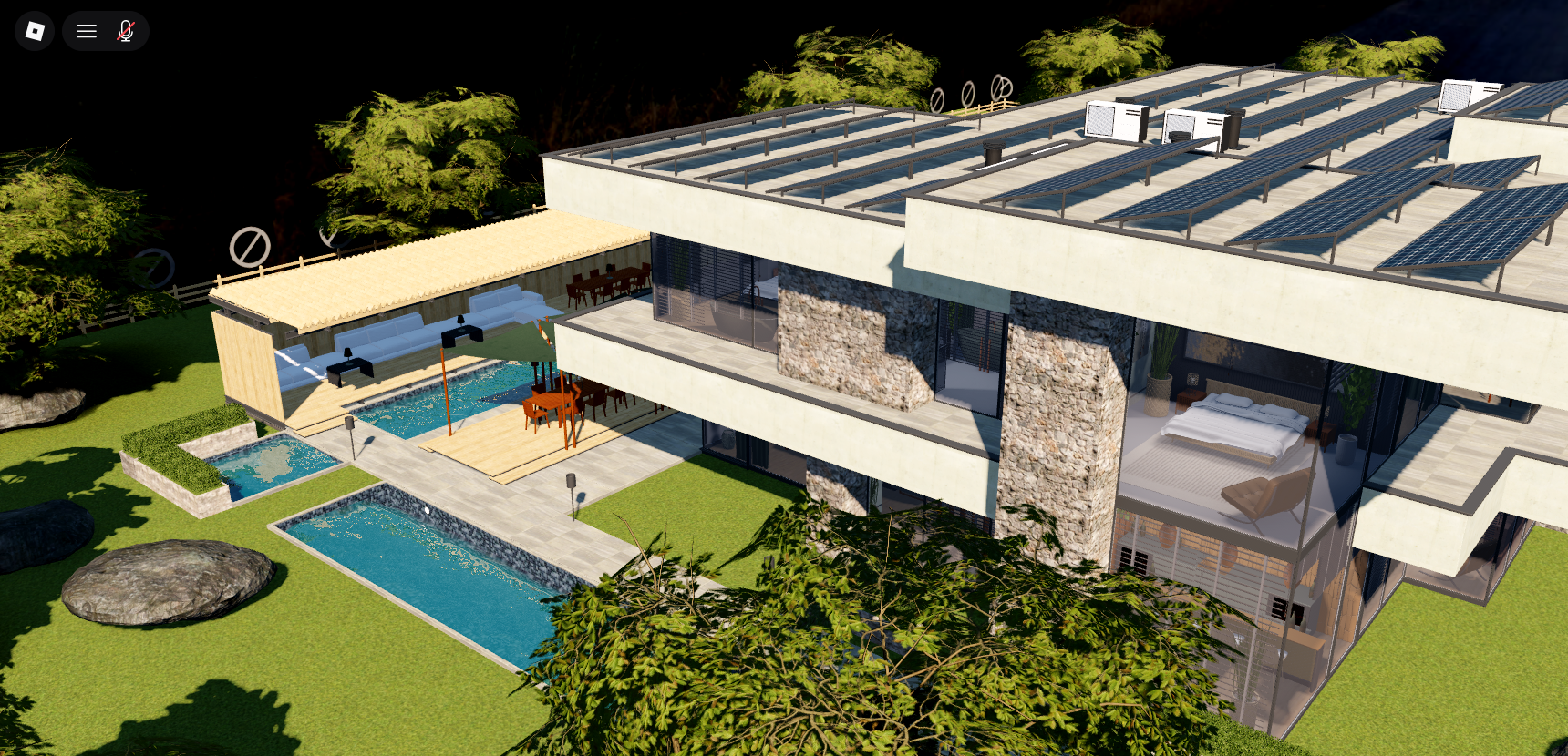 Modern Luxury Stone Mansion Villa #12